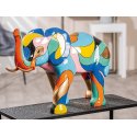 Gilde - Figura Elefante Colorblock - Resina Sintetica - Multicolore