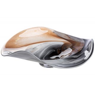 Gilde - Ciotola Draga - Vetro Marrone - H 11 Cm