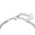 Luca Barra - Bracciale Donna Quadrifoglio - Acciaio - Cristalli Bianchi