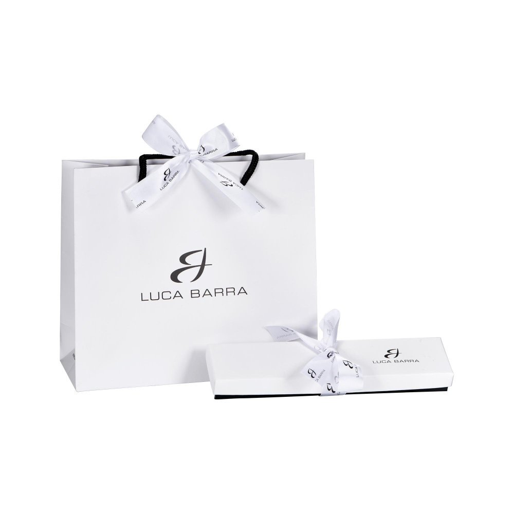 Luca Barra - Bracciale Donna Quadrifoglio - Acciaio - Cristalli Bianchi