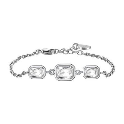Luca Barra - Bracciale Donna - Cristalli Bianchi - Acciaio