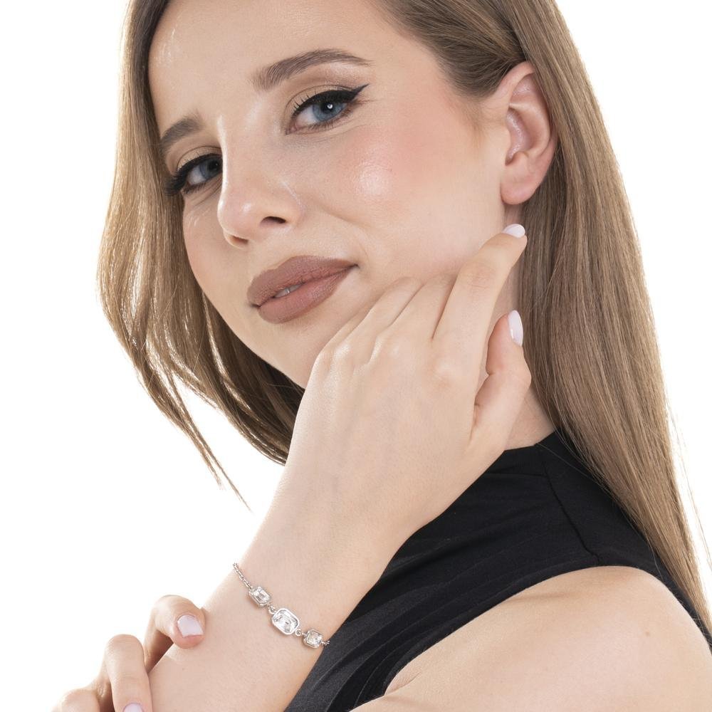 Luca Barra - Bracciale Donna - Cristalli Bianchi - Acciaio