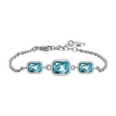 Luca Barra - Bracciale Donna Cristalli Acqua Marina - Cuore