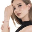 Luca Barra - Bracciale Donna Acciaio - Stella - Cristallo - Smalto Fucsia