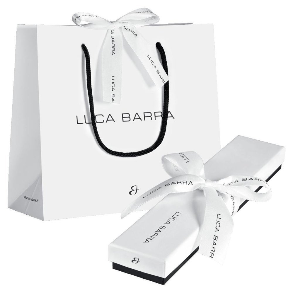 Luca Barra - Bracciale Donna Acciaio - Stella - Cristallo - Smalto Fucsia