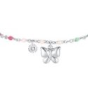 Luca Barra - Bracciale Donna Farfalla - Acciaio - Cristallo