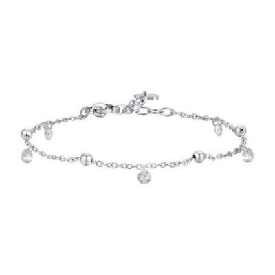 Luca Barra - Bracciale Donna - Acciaio - Zirconi Bianchi