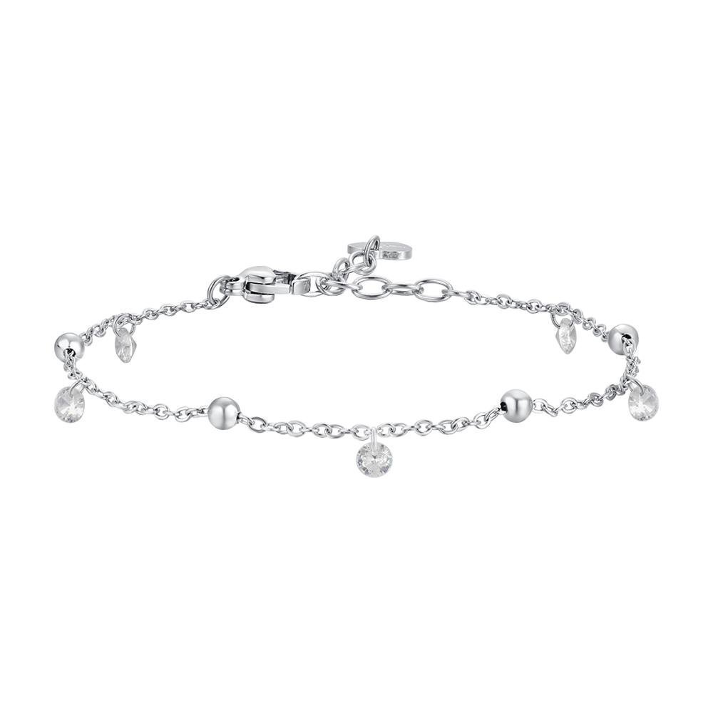 Luca Barra - Bracciale Donna - Acciaio - Zirconi Bianchi