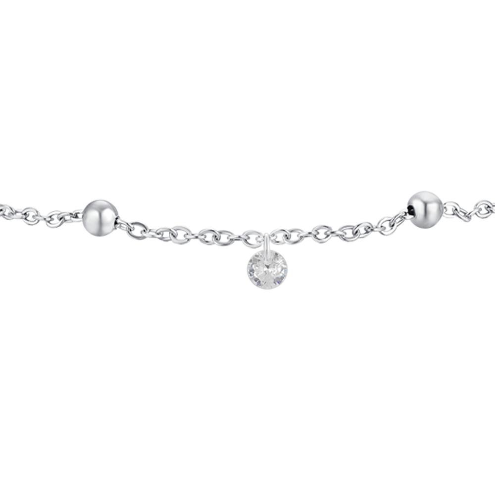 Luca Barra - Bracciale Donna - Acciaio - Zirconi Bianchi