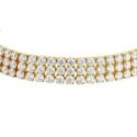 Luca Barra - Bracciale Tennis Donna - Acciaio Ip Gold - Zirconi Bianchi