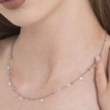 Luca Barra - Collana Donna Acciaio - Zirconi Bianchi - Elegante