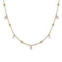 Luca Barra - Collana Donna Acciaio Ip Gold - Zirconi Bianchi