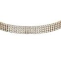 Luca Barra - Collana Choker Tennis - Acciaio Ip Gold - Zirconi Bianchi