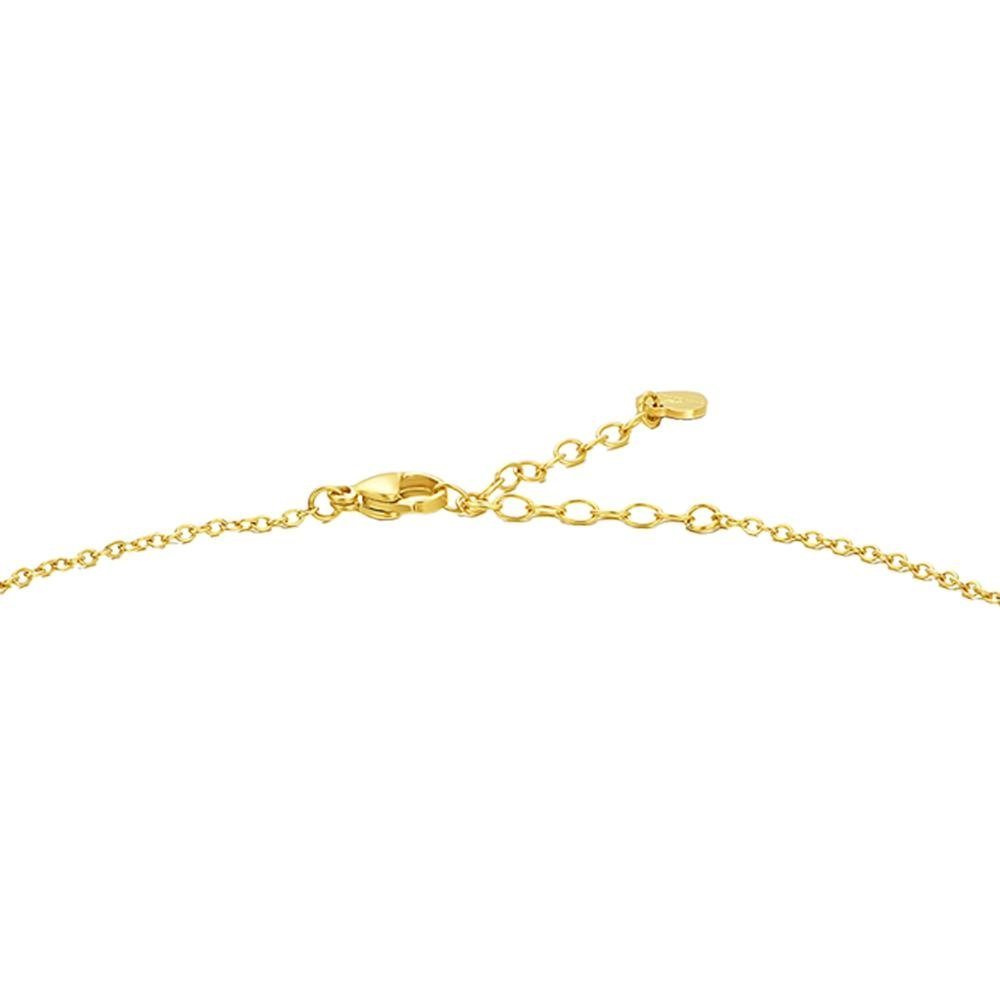 Luca Barra - Collana Choker Tennis - Acciaio Ip Gold - Zirconi Bianchi