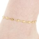 Luca Barra - Cavigliera Donna Stelle - Acciaio Ip Gold
