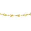 Luca Barra - Cavigliera Donna Stelle - Acciaio Ip Gold