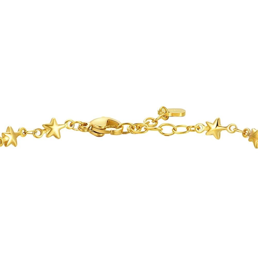 Luca Barra - Cavigliera Donna Stelle - Acciaio Ip Gold