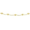 Luca Barra - Cavigliera Donna - Acciaio Ip Gold - Sfere
