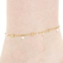 Luca Barra - Cavigliera Donna - Acciaio Ip Gold - Zirconi Bianchi