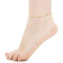 Luca Barra - Cavigliera Donna - Acciaio Ip Gold - Zirconi Bianchi