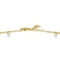 Luca Barra - Cavigliera Donna - Acciaio Ip Gold - Zirconi Bianchi
