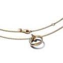 Collana Cerchio Fascia Intrecciata Bicolore
