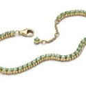 Bracciale Tennis Cristalli Verdi