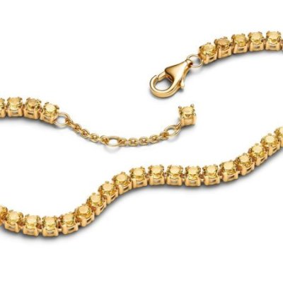 Bracciale Tennis Cristalli Gialli