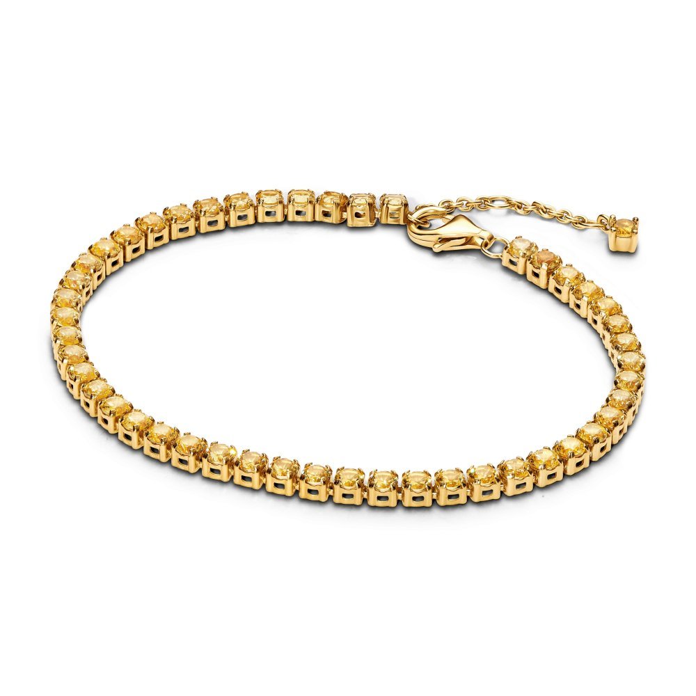 Bracciale Tennis Cristalli Gialli