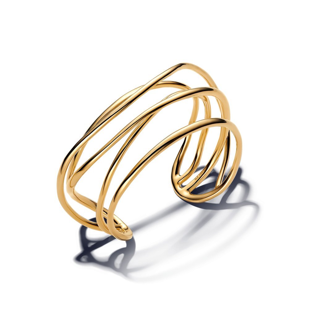 Bracciale Aperto Linee Sinuose