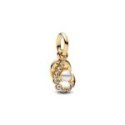Charm Pendente Uncino con Perla Artificiale