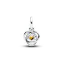 Charm Pendete Cerchio Eterno Miele Novembre