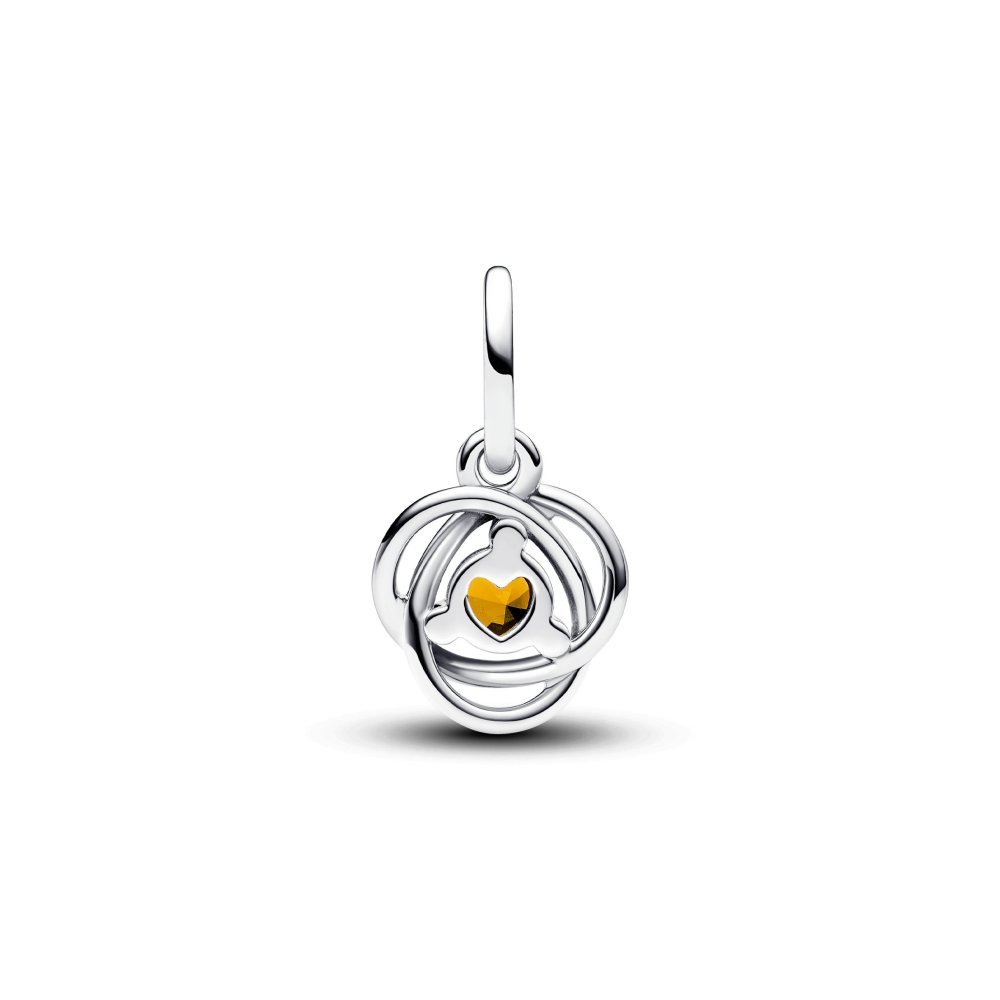 Charm Pendete Cerchio Eterno Miele Novembre