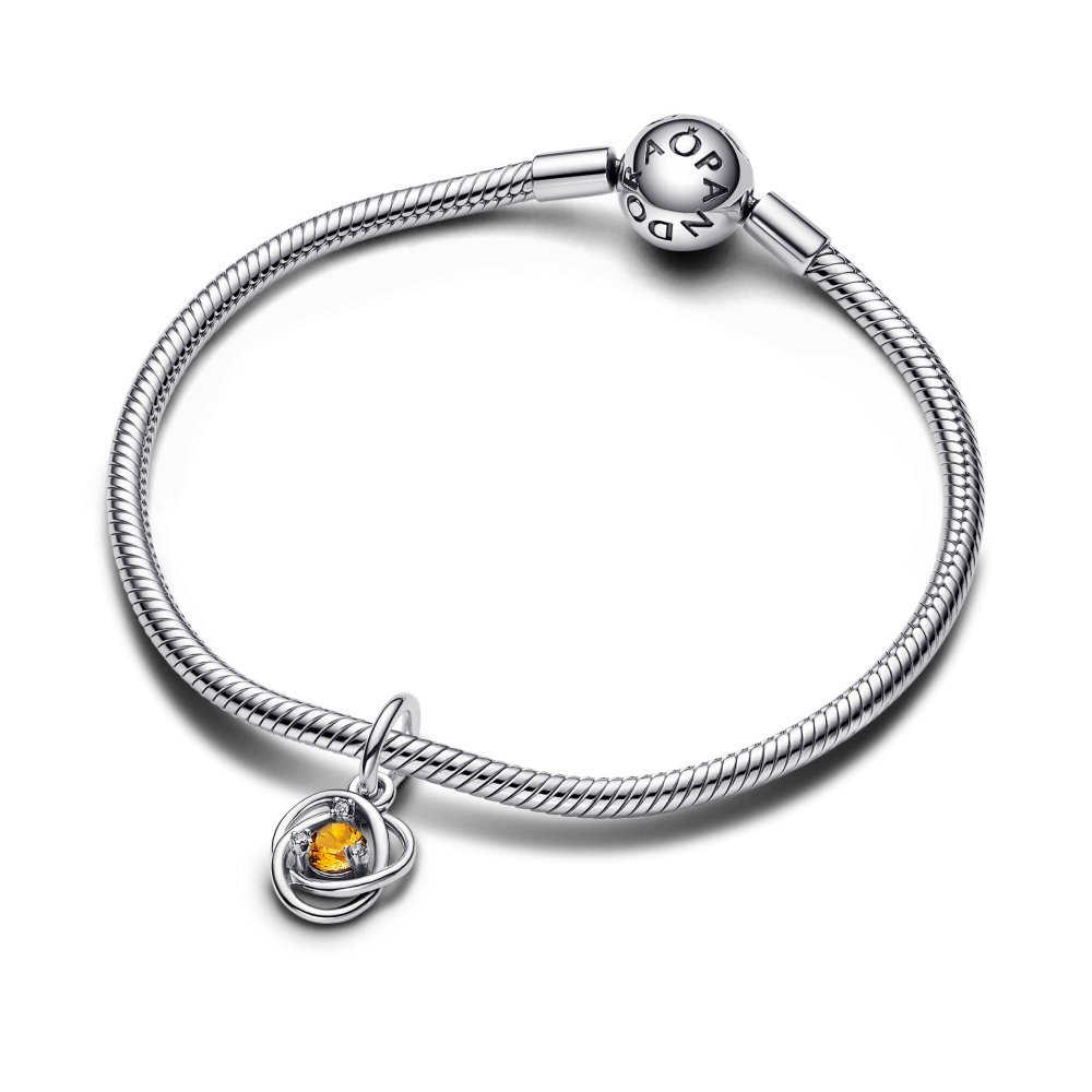 Charm Pendete Cerchio Eterno Miele Novembre