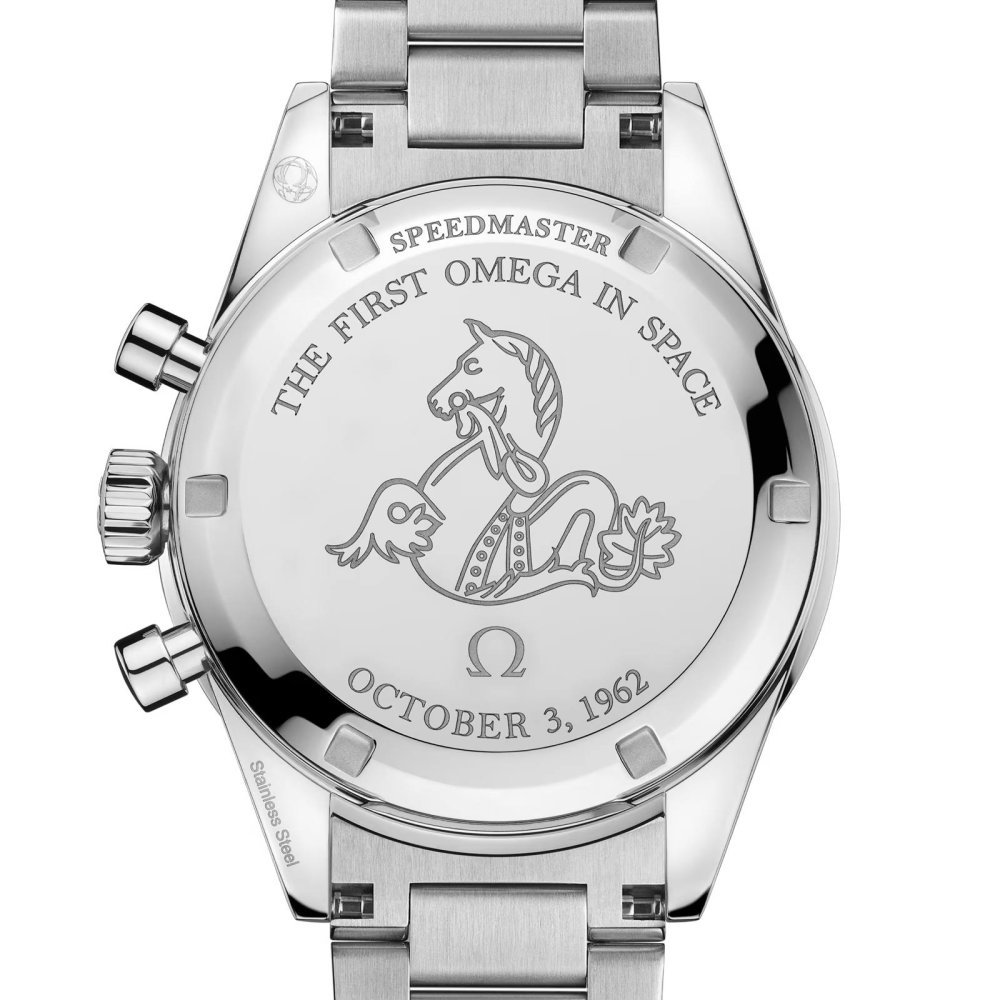 Speedmaster First Omega In Space 39,7 Mm, Acciaio Su Acciaio