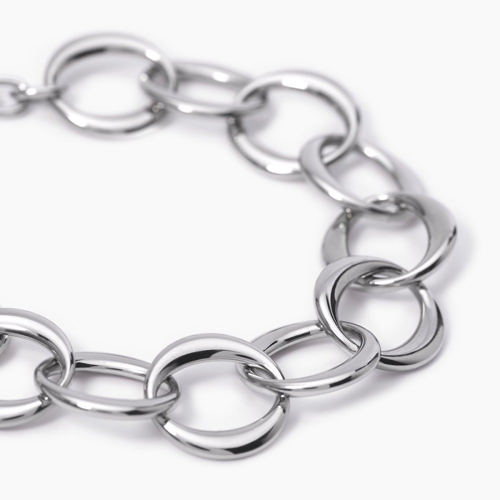 2 Jewels - Bracciale In Acciaio 316L - Elementi Ø18 Mm - Regolabile