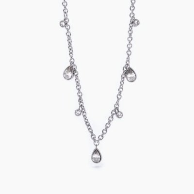 2 Jewels - Girocollo In Acciaio 316L - Cristalli Taglio Goccia