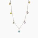 2 Jewels - Girocollo Acciaio 316L - Cristalli Multicolor