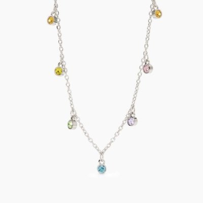 2 Jewels - Girocollo Acciaio 316L - Cristalli Multicolor