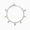 2 Jewels - Bracciale Acciaio 316L - Cristalli Multicolor