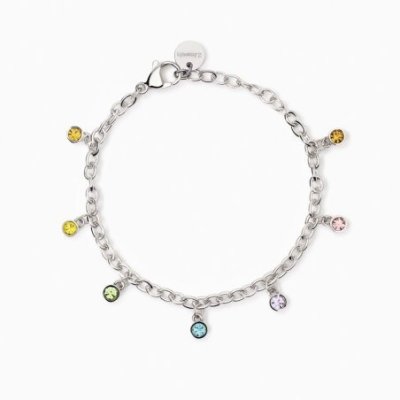 2 Jewels - Bracciale Acciaio 316L - Cristalli Multicolor