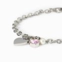 2 Jewels - Bracciale Acciaio 316L - Perle - Zirconi Rosa