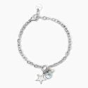 2 Jewels - Bracciale Acciaio 316L - Perle Conchiglia - Zirconi Azzurri