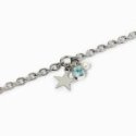 2 Jewels - Bracciale Acciaio 316L - Perle Conchiglia - Zirconi Azzurri