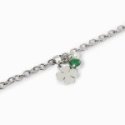 2 Jewels - Bracciale Acciaio 316L - Perle Conchiglia - Zirconi Verdi