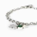 2 Jewels - Bracciale Acciaio 316L - Perle Conchiglia - Zirconi Verdi