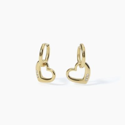 2 Jewels - Orecchini Cerchio Cuore - Acciaio 316L - Pvd Oro