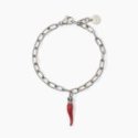 2 Jewels - Bracciale Acciaio 316L - Cornetto - Cristalli
