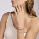2 Jewels - Bracciale Acciaio 316L - Cristalli - Quadrifoglio