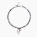 2 Jewels - Bracciale Acciaio 316L - Pendente Cuore - Cristallo